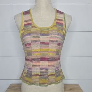 NWT Daily Practice by Anthropologie Pinnacle Knit Tank Top SZ M